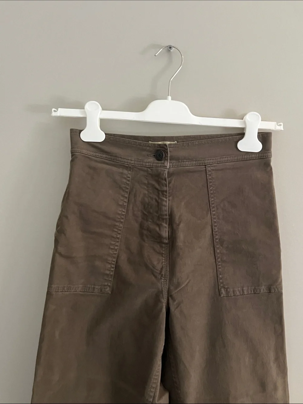Women’s High- Waisted Wide-Leg Pants - olive - Picture 3 of 5
